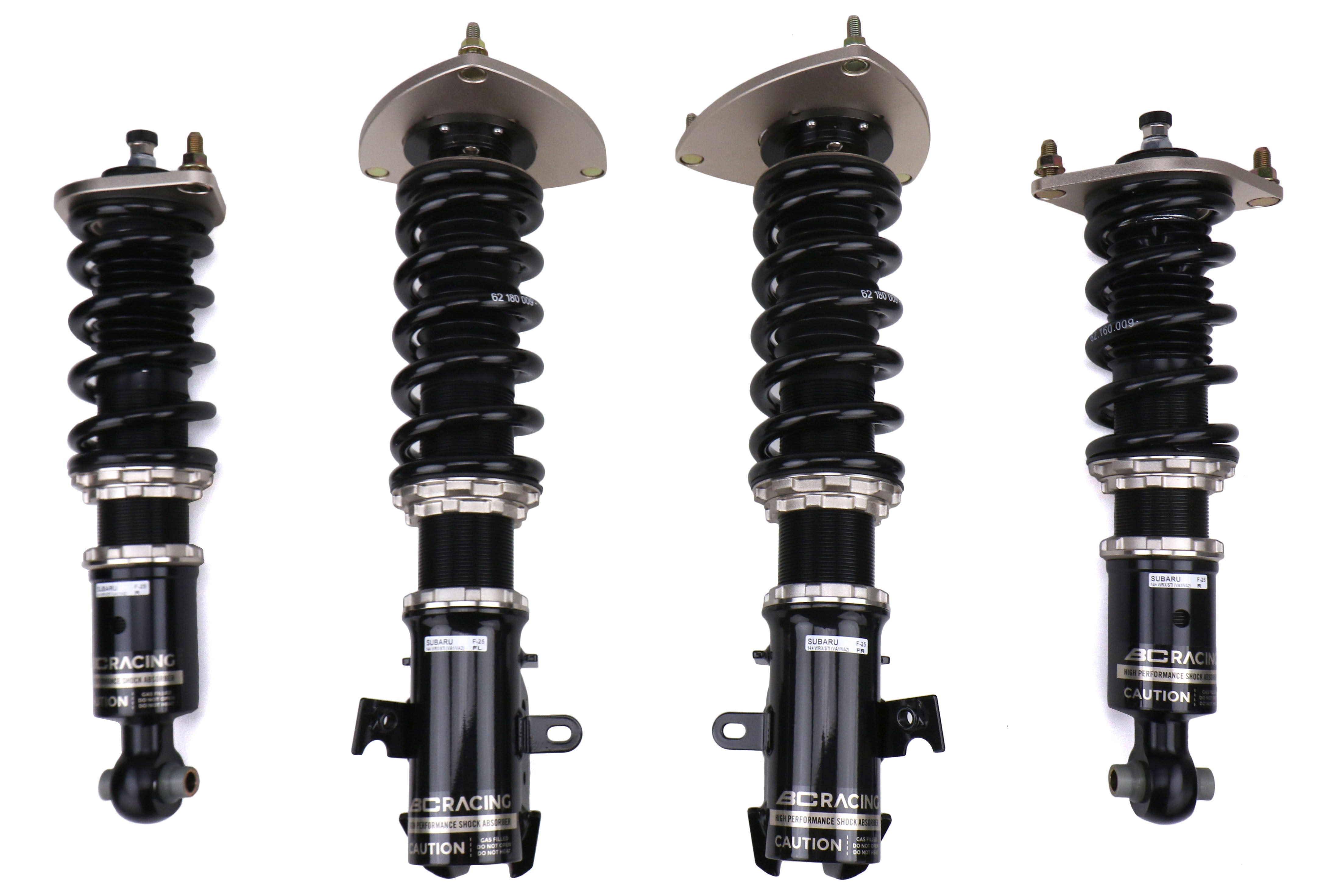 BC Racing BR Coilovers Extreme Low 9k Front / 9k Rear - 2015-2021 Subaru WRX / STI